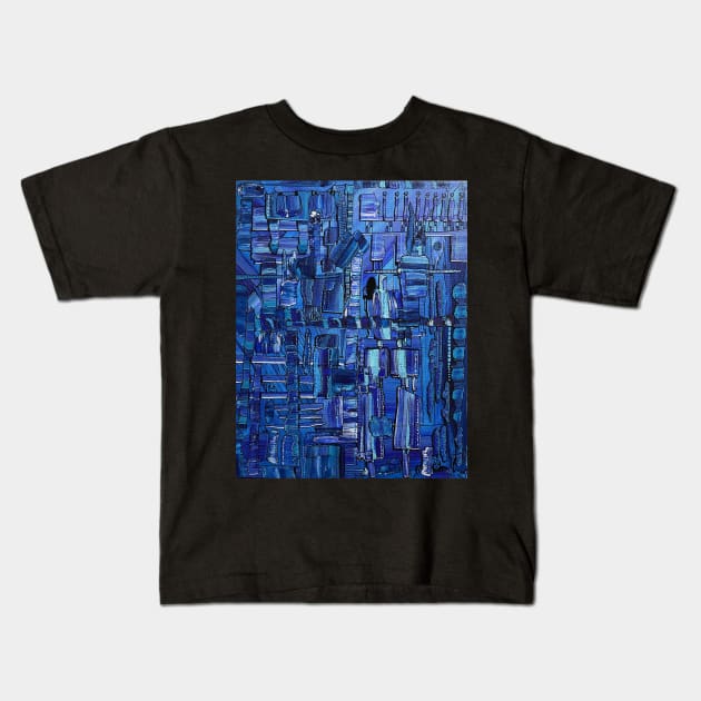 Blue Kids T-Shirt by GhostGamer